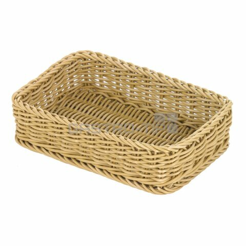 Koš pletený GN 1/4 - světle béžový