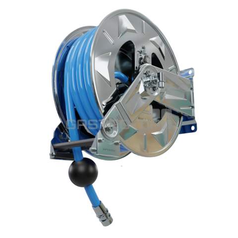 Buben samonavíjecí s hadicí 15m 1/2"had. modrá (max 20 bar/+70°C)