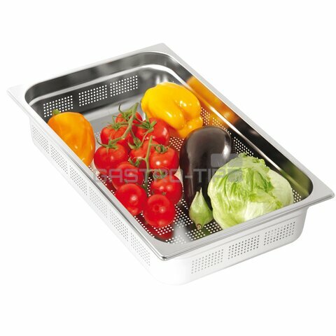 GN 1/1 (h=200 mm) nerezová děrovaná