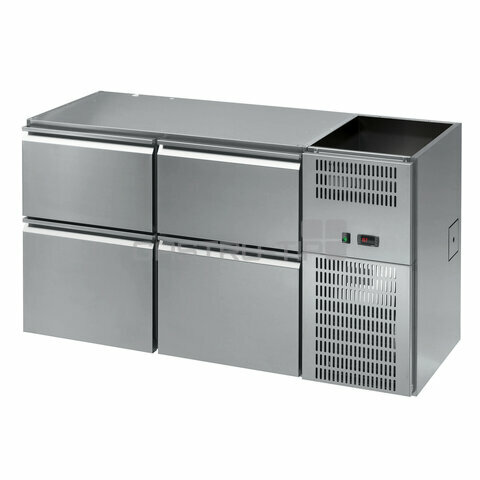 Stůl barový REGD 204N 2sekce linie 700 (bez chl.vany)