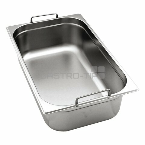 GN 1/1 (h=150 mm) nerezová plná s uchy OPTINOX