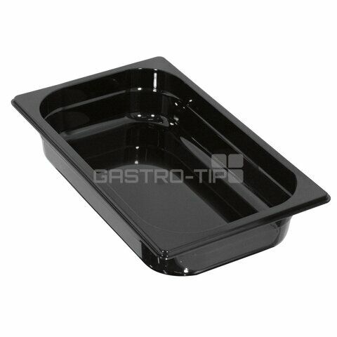 GN 1/4 (h=65 mm) polykarbonát černý