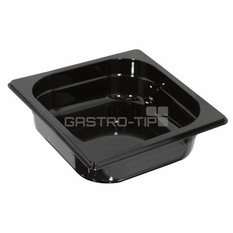 GN 1/6 (h=65 mm) polykarbonát černý
