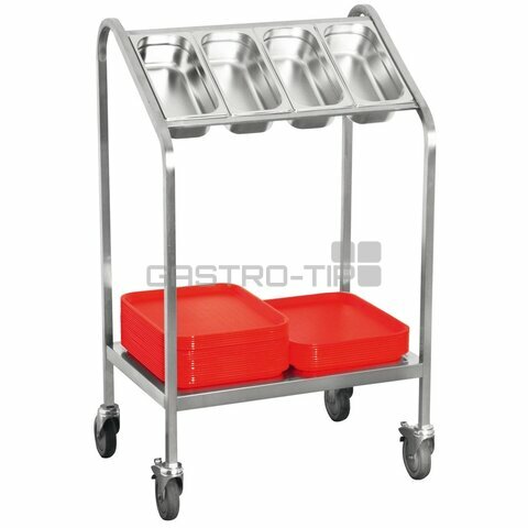 Vozík na příbory a tácy WPT4