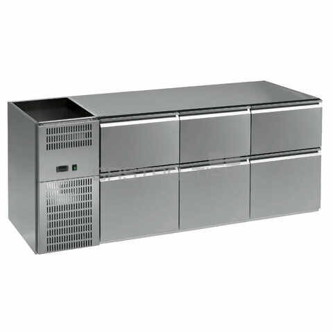 Stůl barový REGS 306N 3sekce linie 700 (bez chl.vany)