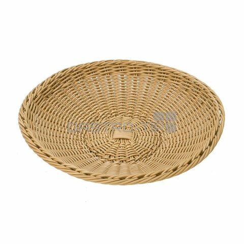 Mísa polyratan Ø380x75-hnědá