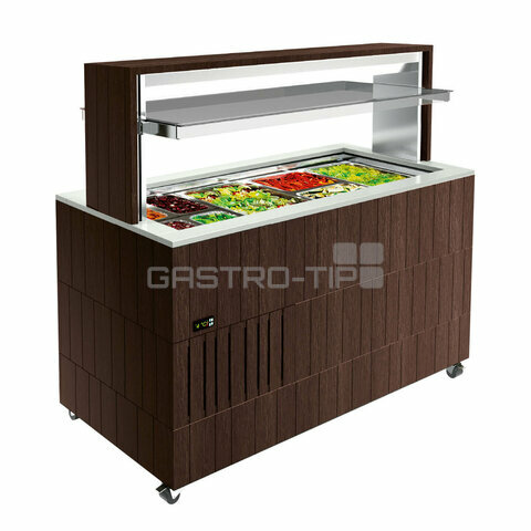 Vitrina bufetova vyhrivana DOGE ISOLA 1400 2PC