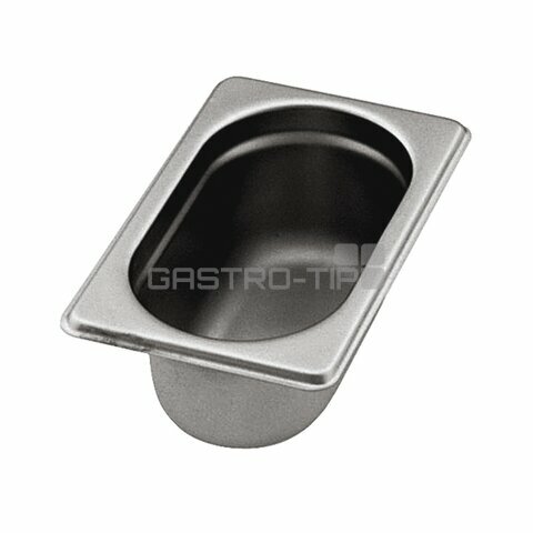 GN 1/9 (h=65 mm) nerezová plná