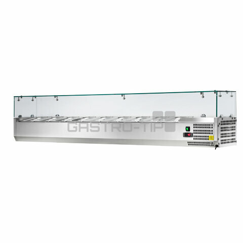 Nástavba "pizza" chladící 2000x335 9x GN1/3