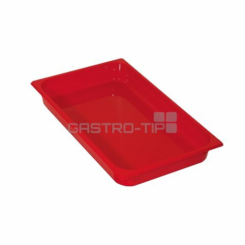 GN 1/1 (h=65 mm) polykarbonát červený