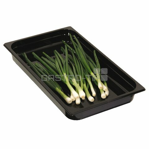 GN 1/1 (h=65 mm) polykarbonát černý